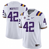 LSU Tigers 42 Aaron Moffitt White Nike College Football Jersey Dzhi,baseball caps,new era cap wholesale,wholesale hats